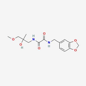 N1-(benzo[d][1,3]dioxol-5-ylmethyl)-N2-(2-hydroxy-3-methoxy-2-methylpropyl)oxalamide