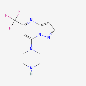 2-(Tert-butyl)-7-piperazino-5-(trifluoromethyl)pyrazolo[1,5-a]pyrimidine