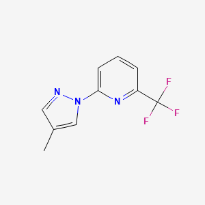 2-(4-Methylpyrazol-1-yl)-6-(trifluoromethyl)pyridine