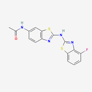 N-(2-((4-fluorobenzo[d]thiazol-2-yl)amino)benzo[d]thiazol-6-yl)acetamide