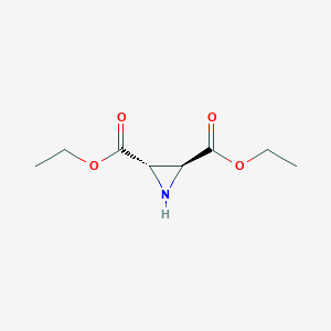 molecular formula C8H13NO4 B2745496 2,3-diethyl (2S,3S)-aziridine-2,3-dicarboxylate CAS No. 136314-88-0
