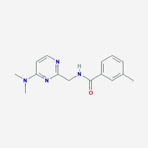 B2745508 N-((4-(dimethylamino)pyrimidin-2-yl)methyl)-3-methylbenzamide CAS No. 1797655-38-9