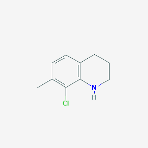 molecular formula C10H12ClN B2745536 8-Chloro-7-methyl-1,2,3,4-tetrahydroquinoline CAS No. 1697759-53-7