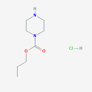 molecular formula C8H17ClN2O2 B2745539 盐酸丙基哌嗪-1-甲酸酯 CAS No. 2138149-55-8