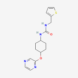 1-((1r,4r)-4-(Pyrazin-2-yloxy)cyclohexyl)-3-(thiophen-2-ylmethyl)urea