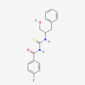 N-(1-benzyl-2-hydroxyethyl)-N'-(4-fluorobenzoyl)thiourea