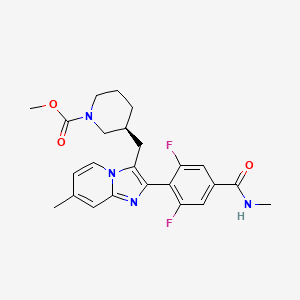 molecular formula C24H26F2N4O3 B2745590 P2X3 antagonist 34 