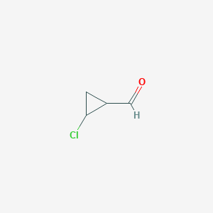 molecular formula C4H5ClO B2745607 2-CHLOROCYCLOPROPANE-1-CARBALDEHYDE CAS No. 145939-75-9