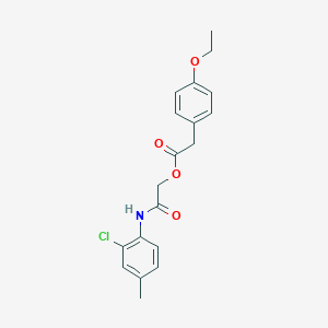 2-[(2-Chloro-4-methylphenyl)amino]-2-oxoethyl (4-ethoxyphenyl)acetate