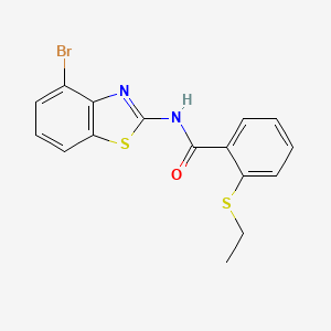 molecular formula C16H13BrN2OS2 B2745647 N-(4-bromobenzo[d]thiazol-2-yl)-2-(ethylthio)benzamide CAS No. 898458-90-7