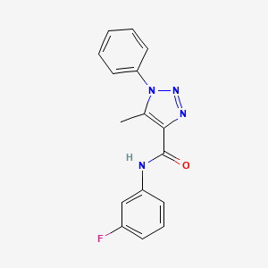 N-(3-fluorophenyl)-5-methyl-1-phenyl-1H-1,2,3-triazole-4-carboxamide