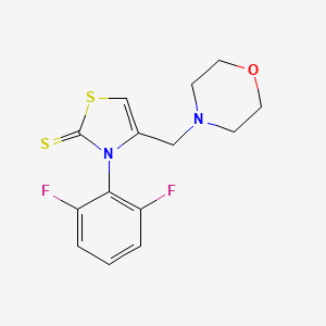 3-(2,6-difluorophenyl)-4-(morpholinomethyl)-1,3-thiazole-2(3H)-thione