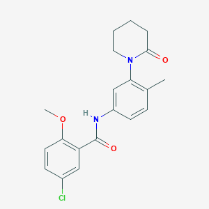 5-chloro-2-methoxy-N-(4-methyl-3-(2-oxopiperidin-1-yl)phenyl)benzamide
