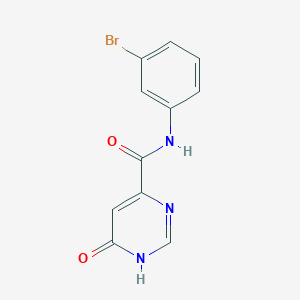 molecular formula C11H8BrN3O2 B2745653 N-(3-bromophenyl)-6-hydroxypyrimidine-4-carboxamide CAS No. 2034233-35-5