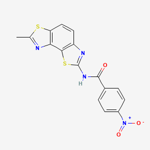 N-(7-methyl-[1,3]thiazolo[5,4-e][1,3]benzothiazol-2-yl)-4-nitrobenzamide