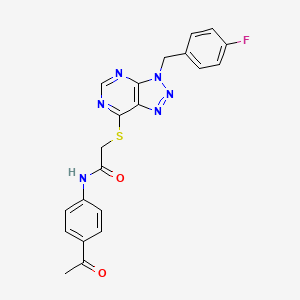 N-(4-acetylphenyl)-2-((3-(4-fluorobenzyl)-3H-[1,2,3]triazolo[4,5-d]pyrimidin-7-yl)thio)acetamide