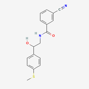3-cyano-N-(2-hydroxy-2-(4-(methylthio)phenyl)ethyl)benzamide