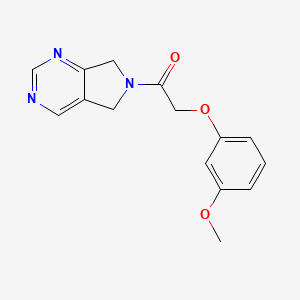 2-(3-methoxyphenoxy)-1-(5H-pyrrolo[3,4-d]pyrimidin-6(7H)-yl)ethanone