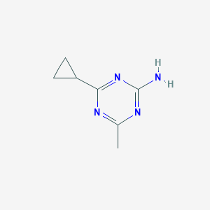 4-Cyclopropyl-6-methyl-1,3,5-triazin-2-amine