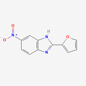 molecular formula C11H7N3O3 B2745681 2-(Furan-2-yl)-6-nitro-1H-benzo[d]imidazole CAS No. 27146-12-9