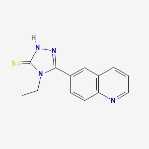 4-ethyl-5-(6-quinolinyl)-4H-1,2,4-triazole-3-thiol