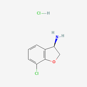 (3R)-7-Chloro-2,3-dihydro-1-benzofuran-3-amine hydrochloride
