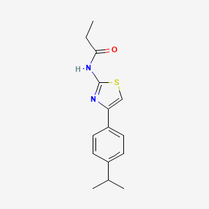 N-(4-(4-isopropylphenyl)thiazol-2-yl)propionamide