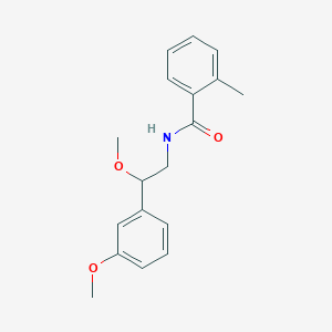 molecular formula C18H21NO3 B2745710 N-(2-methoxy-2-(3-methoxyphenyl)ethyl)-2-methylbenzamide CAS No. 1797722-84-9