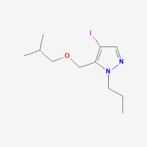 molecular formula C11H19IN2O B2745721 4-iodo-5-(isobutoxymethyl)-1-propyl-1H-pyrazole CAS No. 1856078-07-3