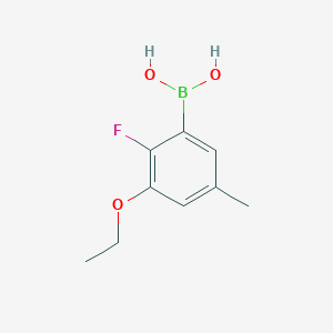 molecular formula C9H12BFO3 B2745736 3-Ethoxy-2-fluoro-5-methylphenylboronic acid CAS No. 2096333-49-0