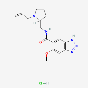 molecular formula C16H22ClN5O2 B2745744 Alizapride hydrochloride CAS No. 13071-11-9; 59338-87-3