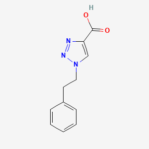 molecular formula C11H11N3O2 B2745746 1-Phenethyl-1H-[1,2,3]triazole-4-carboxylic acid CAS No. 889940-03-8