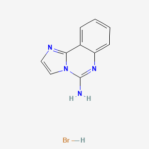 molecular formula C10H9BrN4 B2745754 Imidazo[1,2-c]quinazolin-5-amine hydrobromide CAS No. 677341-61-6