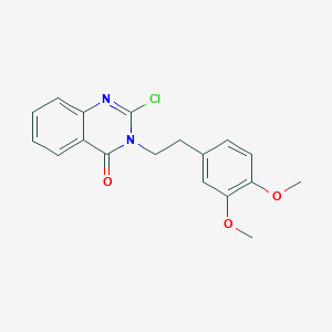 molecular formula C18H17ClN2O3 B2745785 2-chloro-3-[2-(3,4-dimethoxyphenyl)ethyl]quinazolin-4(3H)-one CAS No. 1707586-44-4