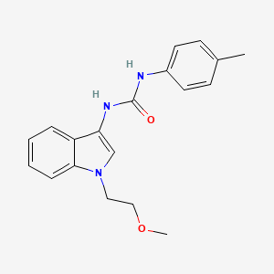 molecular formula C19H21N3O2 B2745794 1-(1-(2-methoxyethyl)-1H-indol-3-yl)-3-(p-tolyl)urea CAS No. 922896-76-2