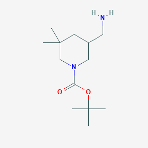 molecular formula C13H26N2O2 B2745802 叔丁基-5-(氨基甲基)-3,3-二甲基哌啶-1-甲酸酯 CAS No. 1785324-09-5
