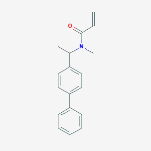 molecular formula C18H19NO B2745830 N-Methyl-N-[1-(4-phenylphenyl)ethyl]prop-2-enamide CAS No. 2411307-24-7