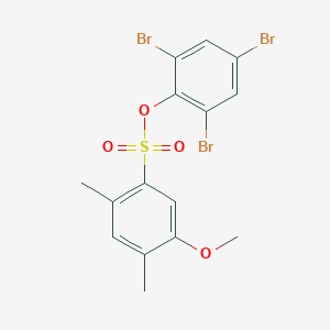 molecular formula C15H13Br3O4S B2745832 2,4,6-Tribromophenyl 5-methoxy-2,4-dimethylbenzene-1-sulfonate CAS No. 2380190-09-8
