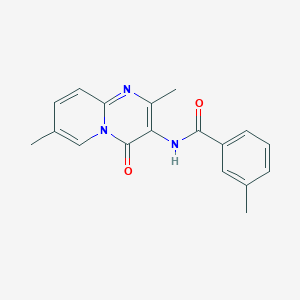 molecular formula C18H17N3O2 B2745868 N-(2,7-dimethyl-4-oxo-4H-pyrido[1,2-a]pyrimidin-3-yl)-3-methylbenzamide CAS No. 941876-30-8