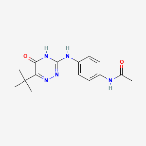 N-(4-((6-(tert-butyl)-5-oxo-4,5-dihydro-1,2,4-triazin-3-yl)amino)phenyl)acetamide