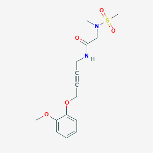 N-(4-(2-methoxyphenoxy)but-2-yn-1-yl)-2-(N-methylmethylsulfonamido)acetamide