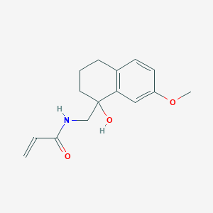N-[(1-Hydroxy-7-methoxy-3,4-dihydro-2H-naphthalen-1-yl)methyl]prop-2-enamide