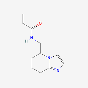 molecular formula C11H15N3O B2745904 N-({5H,6H,7H,8H-imidazo[1,2-a]pyridin-5-yl}methyl)prop-2-enamide CAS No. 2411201-51-7