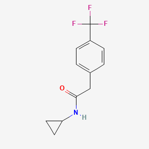 N-cyclopropyl-2-[4-(trifluoromethyl)phenyl]acetamide