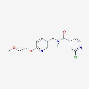2-chloro-N-{[6-(2-methoxyethoxy)pyridin-3-yl]methyl}pyridine-4-carboxamide