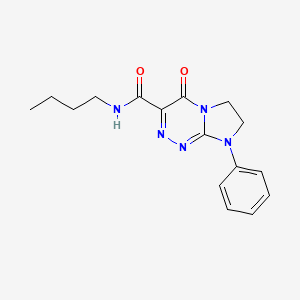 molecular formula C16H19N5O2 B2745976 N-butyl-4-oxo-8-phenyl-4,6,7,8-tetrahydroimidazo[2,1-c][1,2,4]triazine-3-carboxamide CAS No. 946334-96-9