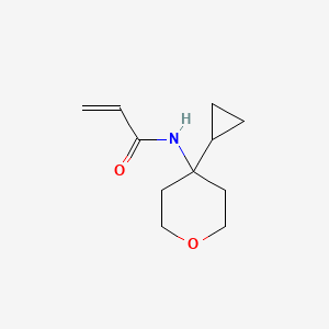 molecular formula C11H17NO2 B2746008 N-(4-cyclopropyloxan-4-yl)prop-2-enamide CAS No. 2094899-26-8
