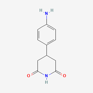 molecular formula C11H12N2O2 B2746072 4-(4-Aminophenyl)piperidine-2,6-dione CAS No. 954124-23-3