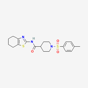 N-(4,5,6,7-tetrahydrobenzo[d]thiazol-2-yl)-1-tosylpiperidine-4-carboxamide