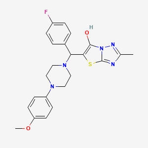 5-((4-Fluorophenyl)(4-(4-methoxyphenyl)piperazin-1-yl)methyl)-2-methylthiazolo[3,2-b][1,2,4]triazol-6-ol